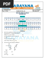 XII PASS IC IIT (CTA-02) 21-08-2023-Adv-2022-P1 WARM-UP KEY