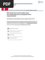 ESG Performance and Market Value: The Moderating Role of Employee Board Representation