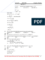 Complex Number Sheet Solutions