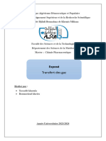 Transfert Des Gaz