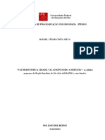 VAI DIMINUINDO A CIDADE, VAI AUMENTANDO A SIMPATIA As Cidades Pequenas Da Regiao Imediata de Sao Joao Del-ReiMG e Suas Funcoes