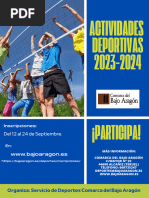 Folleto Actividades Deportivas Comarca Bajo Aragón 2023-2024