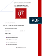 Informe 5 Metabolismo de Carbohidratos