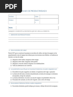 PRODUCTIVIDAD II. Examen