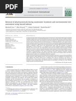 Removal of Pharmaceuticals During Wastewater Treatment and Environmental Risk