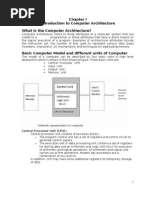 Introduction To Computer Architecture What Is The Computer Architecture?