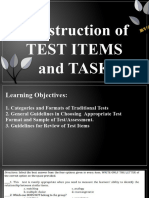 Construction of Test Items 1