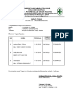 Surat Tugas Posyandu Bulan Februari