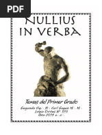 Nullius in Verba 1 - Temas Del Primer Grado - v2019