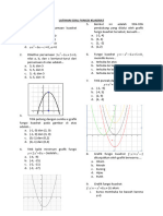 Latihan Soal Fungsi Kuadrat