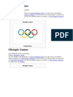 Olympic Games: Ancient Olympic Games 2008 Summer Olympics 2010 Winter Olympics 2012 Summer Olympics Olympic