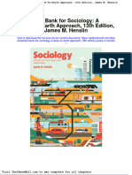 Test Bank For Sociology A Down To Earth Approach 13th Edition James M Henslin