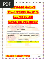 Mth401 Quiz 3 Finl TRM Monkey