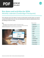 Monthly Calendar 2024 Checkpoint
