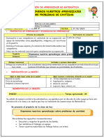 Sesión de Aprendizaje de Matemática Exposicion 27 Noviembre