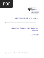 Nics Recruitment Policy and Procedures Manual v18 - Updates To Include Guaranteed Interview Scheme (Version For Upload To Website)