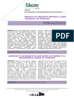 Fabiobidu, Gerente Da Revista, 09 A Educação Matemática Do Arquiteto Segundo A Visão Filosófica de Vitruvius