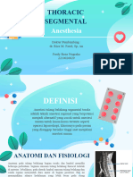 Thoracic Segmental Anesthesia