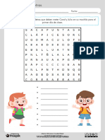 Sopa Letras Material Escolar