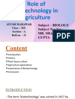 Biotech in Agriculture