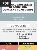 Q2 WEEK 4 Physical Properties of Ionic and Covalent Compounds