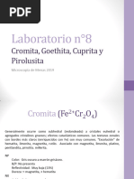 Lab 8. Cromita, Goethita, Cuprita y Pirolusita