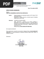 Carta #764-2023-GO-UNMS-ECHA Comunicacion Informes 314 y 316-2023 de La Arq. Mercedes