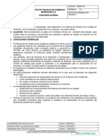 Procedimiento Auditoría Interna