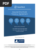 OpenRent Sample Tenancy Agreement