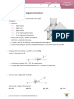 Ângulos Complementares e Suplementares