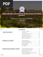 IIT (ISM) Placement Brochure 2023-24