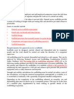 UK Construction - Scaffold Checklist - HSE