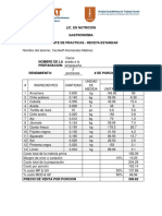 Reporte de Prácticas - Carne Asada A La Tampiqueña