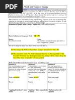 Sph4u Energy Amp Momentum Unit 2 Notes 1