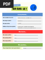 Qui Suis-Je ?: Questionnaire