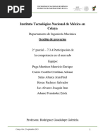 7.3.4 Participación de La Competencia en El Mercado