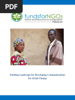 Funding Landscape For Developing Communications For Social Change