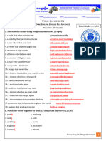 Weekly Quiz Compound Adjective LV 12