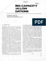 Vesic (1989) Bearing Capacity of Shallow Foundations