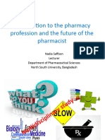 Introduction To The Pharmacy Profession