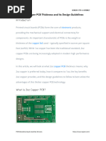 2oz Copper PCB Thickness and Its Design Guidelines