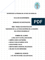 Articulo - Factores Que Influyen en El Abandono de La Lactancia Materna