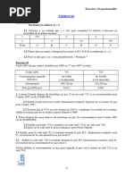 6 - Exercices. Proportionnalité