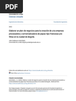 Elaborar Un Plan de Negocios para La Creación de Una Empresa Proc