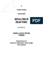 Solar Panel Installation