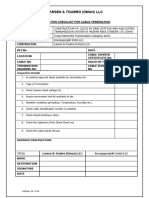 3-Cable Termination Works Sheet