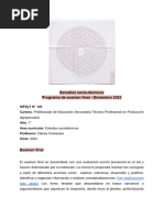 Programa de Examen de Estudios Sociotécnicos 123 - Diciembre 2023