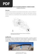 Informe Tecnico Reposición Sede Social Localidad de Tarapacá Comuna de Huara