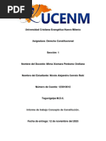 Informe de Trabajo Concepto de Constitución.