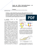 Conversion Denergie Par Effets Thermoelectriques Un Regard Sur Les Materiaux Du Passe Et Du Present.